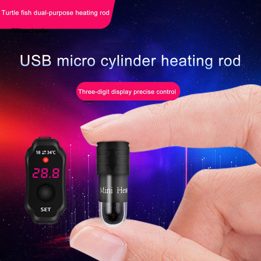 Máy Sưởi Ấm Bể Cá USB Kỹ Thuật Số 5V Mini Bằng Niken Crom