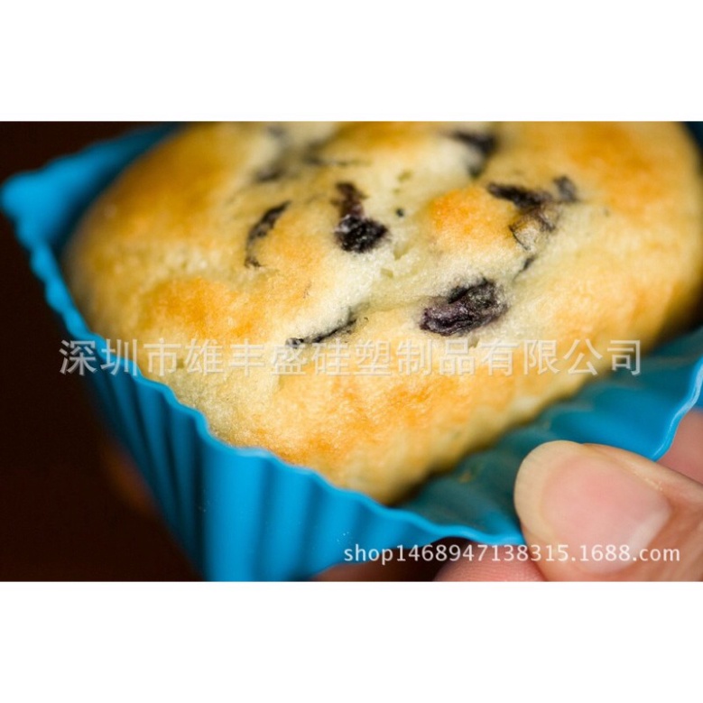 1 Chiếc Khuôn Silicon hình chữ nhật Làm Bánh Bột Lọc màu ngẫu nhiên