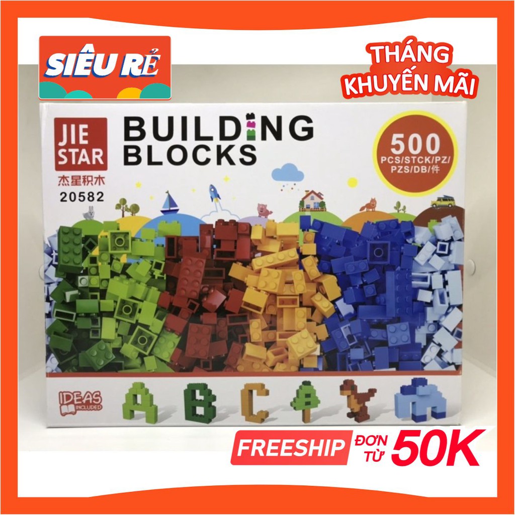 Bộ Xếp hình LEGO 500 chi tiết cho bé từ 3 tuổi