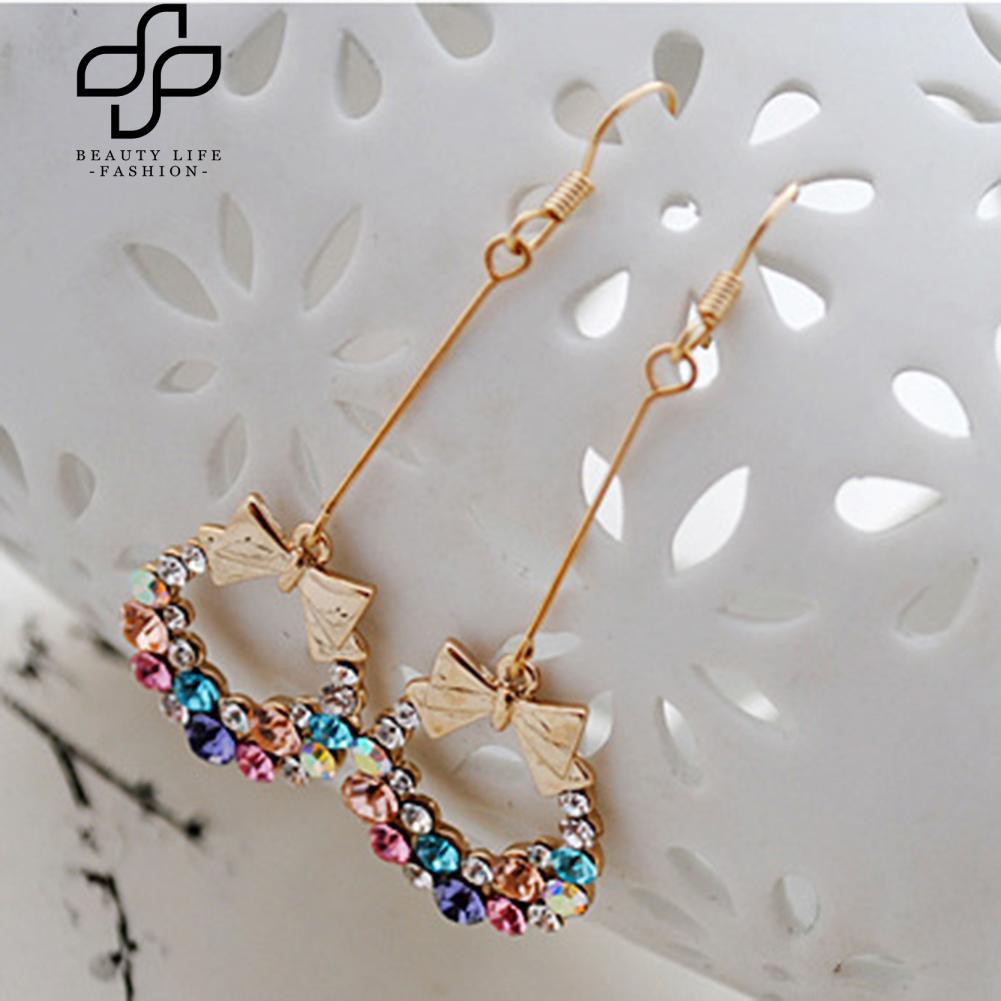 Bông tai treo vòng nơ