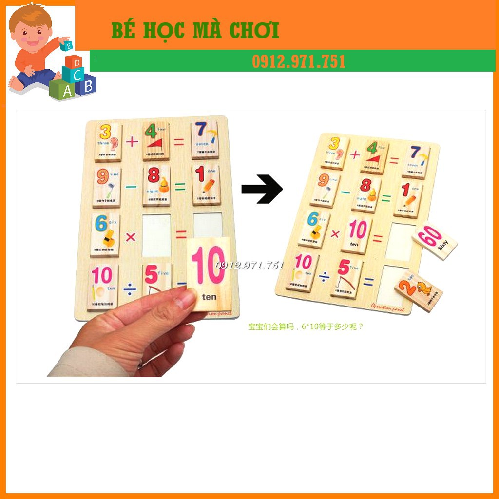 Domino học toán 100 thẻ