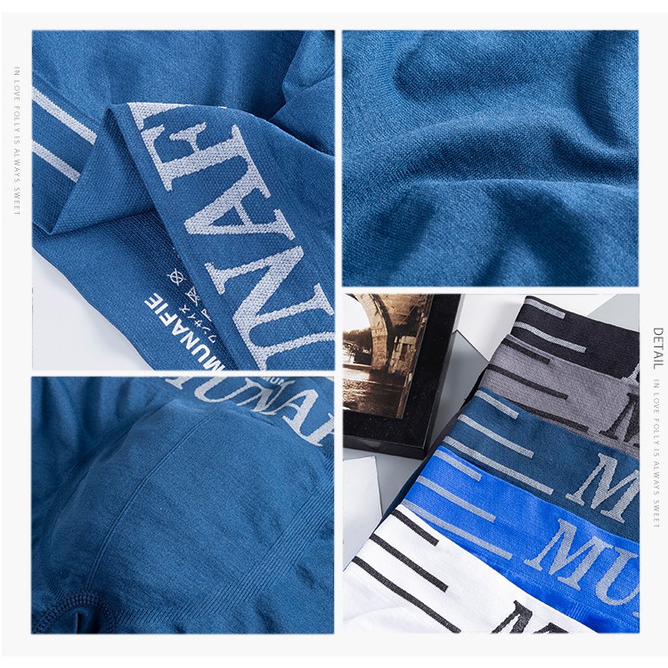 Combo 10 Quần Lót Nam Boxer Munafie Chính hãng, Sịp Đùi Co Giãn 4 Chiều, Free size 45-80kg | BigBuy360 - bigbuy360.vn
