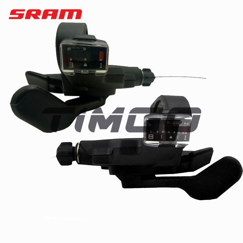Cần sang số xe đạp Sram X4 tốc độ 3x8 màu đen
