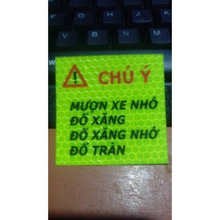 Tem cảnh báo . logo phượt , tem phản quang , tem xe , tem phượt , logo phản quang