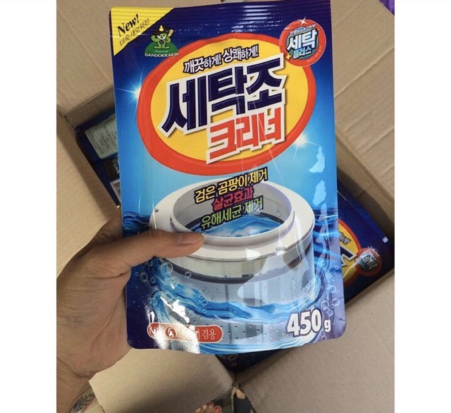 Bột vệ sinh máy giặt, bột tẩy lồng máy giặt Hàn Quốc
