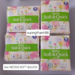 Băng Vệ Sinh (BVS) Neosis Soft&Quick Day Size M ( 24cm - 10 Miếng )