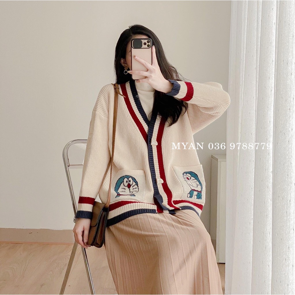 Cardigan viền màu 2 túi DRM A122121 | BigBuy360 - bigbuy360.vn