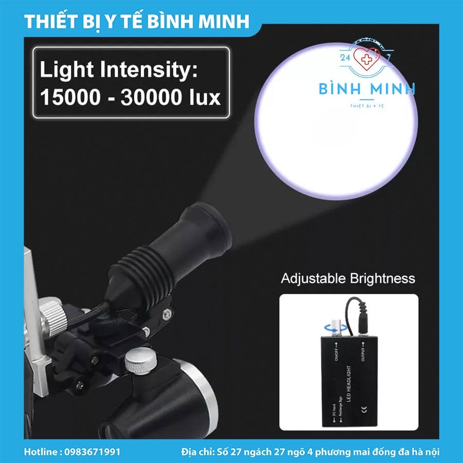ĐÈN LED ĐEO ĐẦU NHA KHOA LOUPES