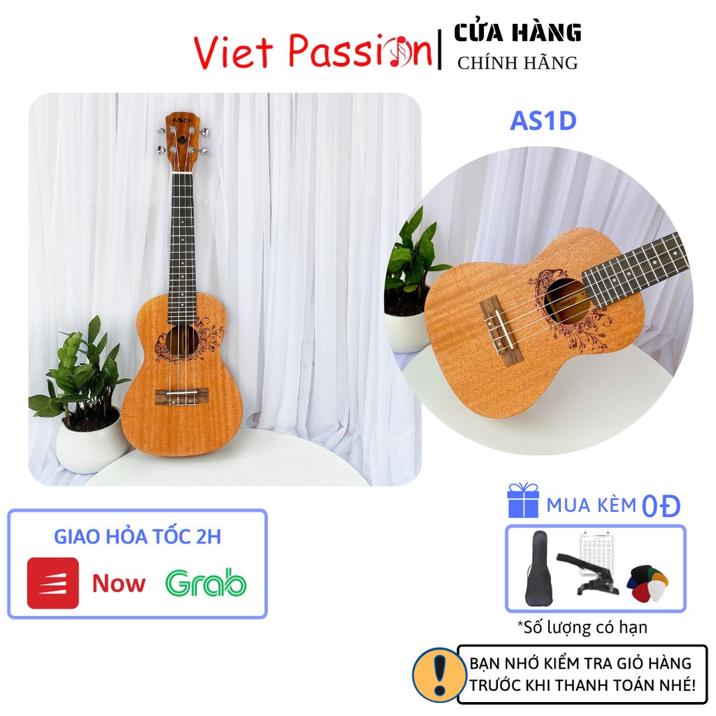 Đàn ukulele concert Mã C4F size 23 inch gỗ dáng khóa classic cổ điển giá rẻ chất lượng tốt Viet Passion