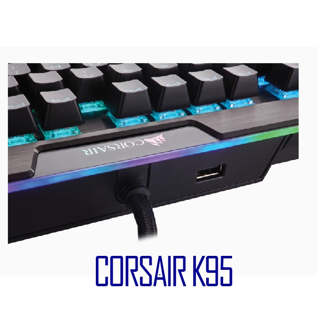 Bàn phím cơ chơi game tốt nhất Corsair K95 RGB Platinum GunMetal Speed switch chính hãng