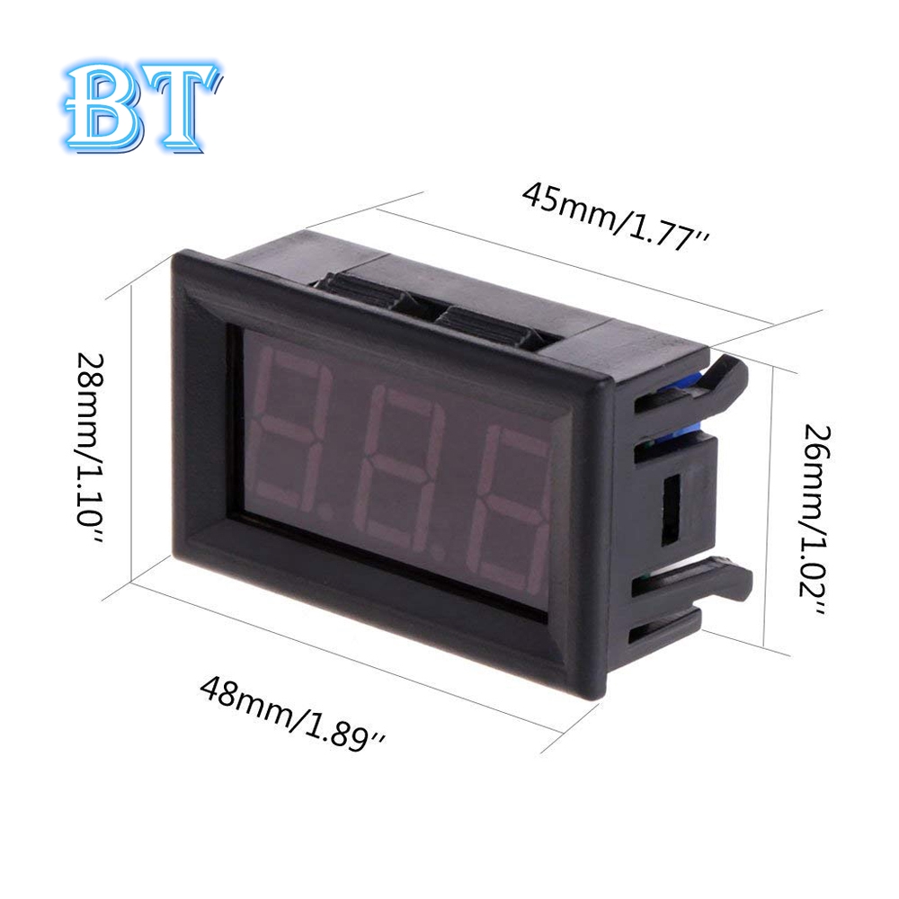 Nhiệt kế kỹ thuật số hiển thị kép 0.56 inch đầu dò kim loại không thấm nước NTC cho xe hơi tủ lạnh