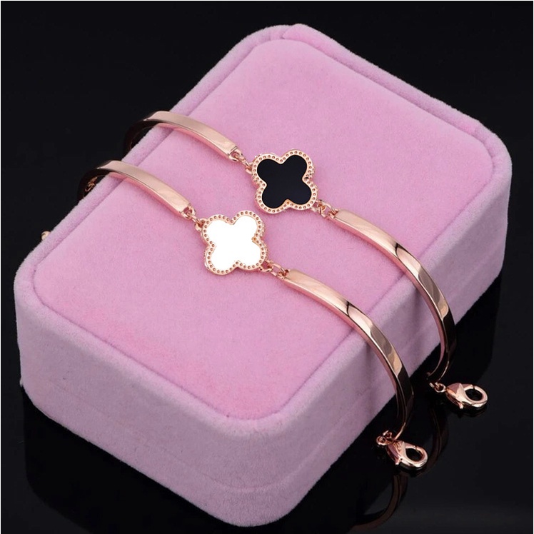 BESFOME 3 Cái/bộ Bộ Vòng Cổ Trang Sức Nữ Mặt Dây Chuyền Cỏ Ba Lá Bốn Lá Vòng Cổ Vòng Cổ Bông Tai Dạng Hạt Bộ Vòng Tay Quà Tặng Thời Trang Cho Bạn Gái