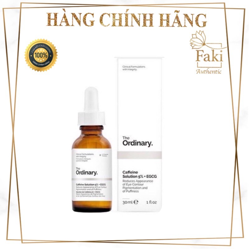 [Bill Hãng] Serum giảm thâm quầng mắt, chống lão hoá The Ordinary Caffeine Solution 5% + EGCG - The Ordinary Caffein