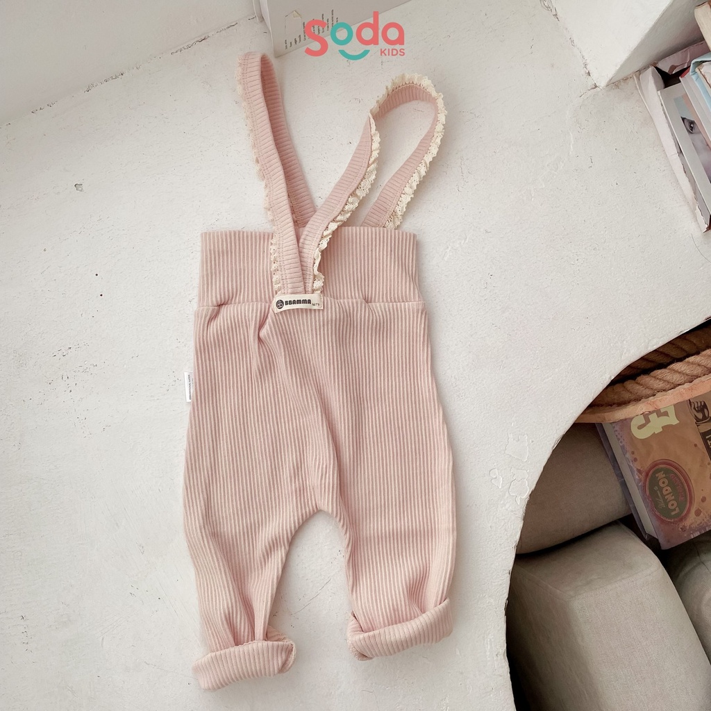 Quần yếm thun cotton co giãn (Ảnh thật)