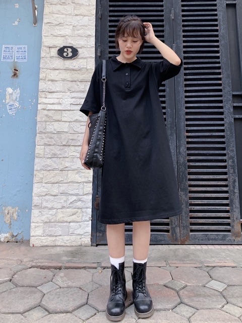 Váy phông cotton cổ đức nhiều màu