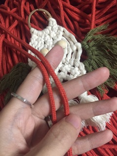 Dây macrame màu loại dệt