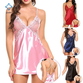 Đầm Ngủ Lụa Phối Ren Gợi Cảm Cho Nữ