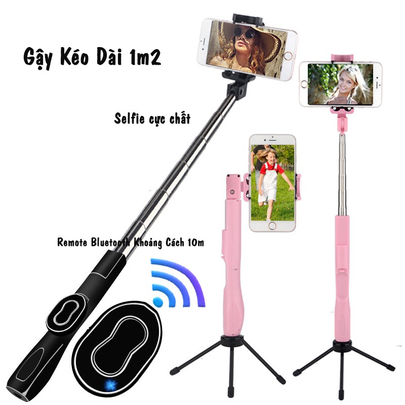 Gậy Selfie Bluetooth Chống Rung Cao Cấp Tích Hợp Tripod Thích Hợp Mọi Điện Thoại Dary Legend