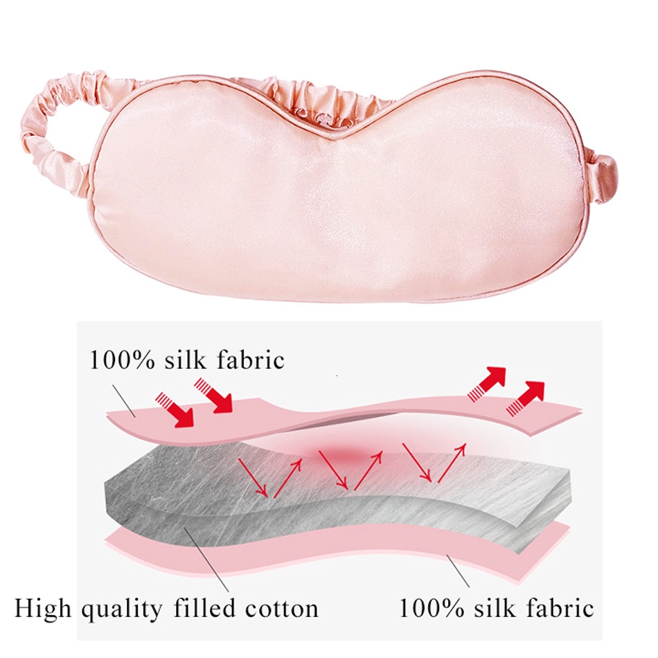 (Hàng Mới Về) Miếng Bịt Mắt Ngủ 100% Lụa Tự Nhiên Chăm Sóc Sức Khỏe