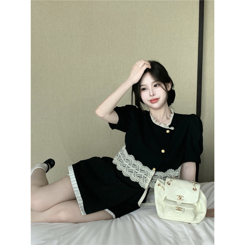 Áo Sơ Mi Tay Ngắn Phồng Dáng Rộng Phong Cách Hàn Quốc Thời Trang Cho Nữ