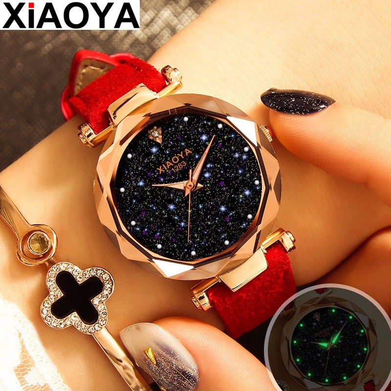 Đồng Hồ XIAOYA 1283 Thiết Kế Dây Da Tinh Tế Cho Nữ