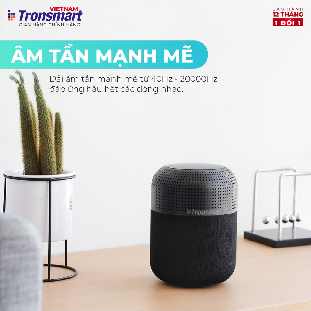 Loa Bluetooth 5.0 Tronsmart Element T6 Max | Công suất 60W | Ghép đôi 2 loa | Bảo hành 12 tháng.