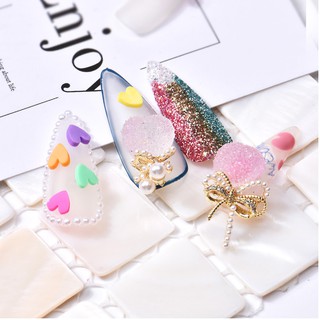 SET 4V charm tim nail mẫu mới hot hit