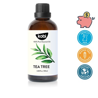 Tinh dầu Tràm Trà Kobi Tea Tree 100ml chăm sóc da thơm phòng tạo hương sạch thoáng