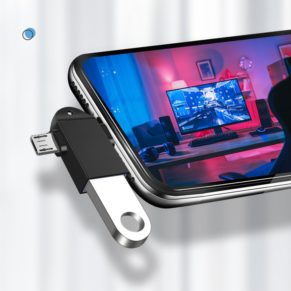 Set 2 Đầu Chuyển Đổi Usb 3.0 Loại C Micro Usb Tiện Dụng