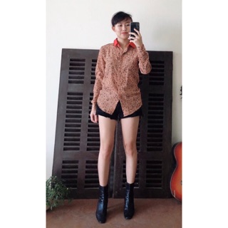 Sơmi voan lụa hoạ tiết sao