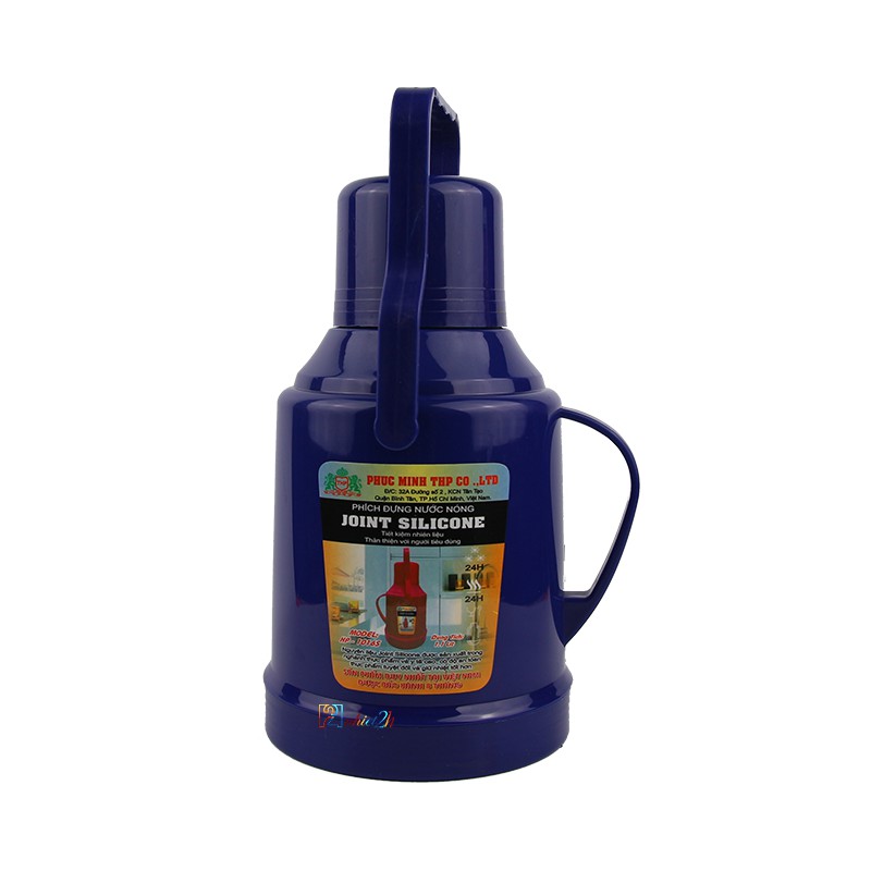 Bình thủy 1.1 Lít - Phích nhựa JOINT SILICONE 1.1 Lít - HP 1016S - Phúc Minh THP