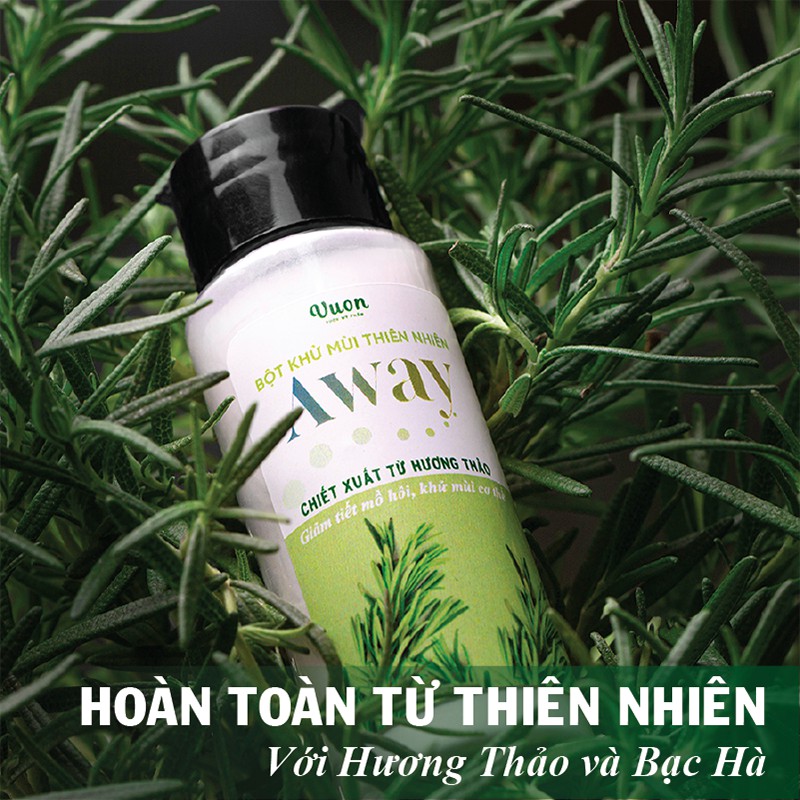 Bột khử mùi cơ thể AWAY - Giảm tiết mồ hôi nách, mồ hôi tay, chân - Khử mùi hôi nách, khử mùi cơ thể - Vườn Mỹ Phẩm | BigBuy360 - bigbuy360.vn