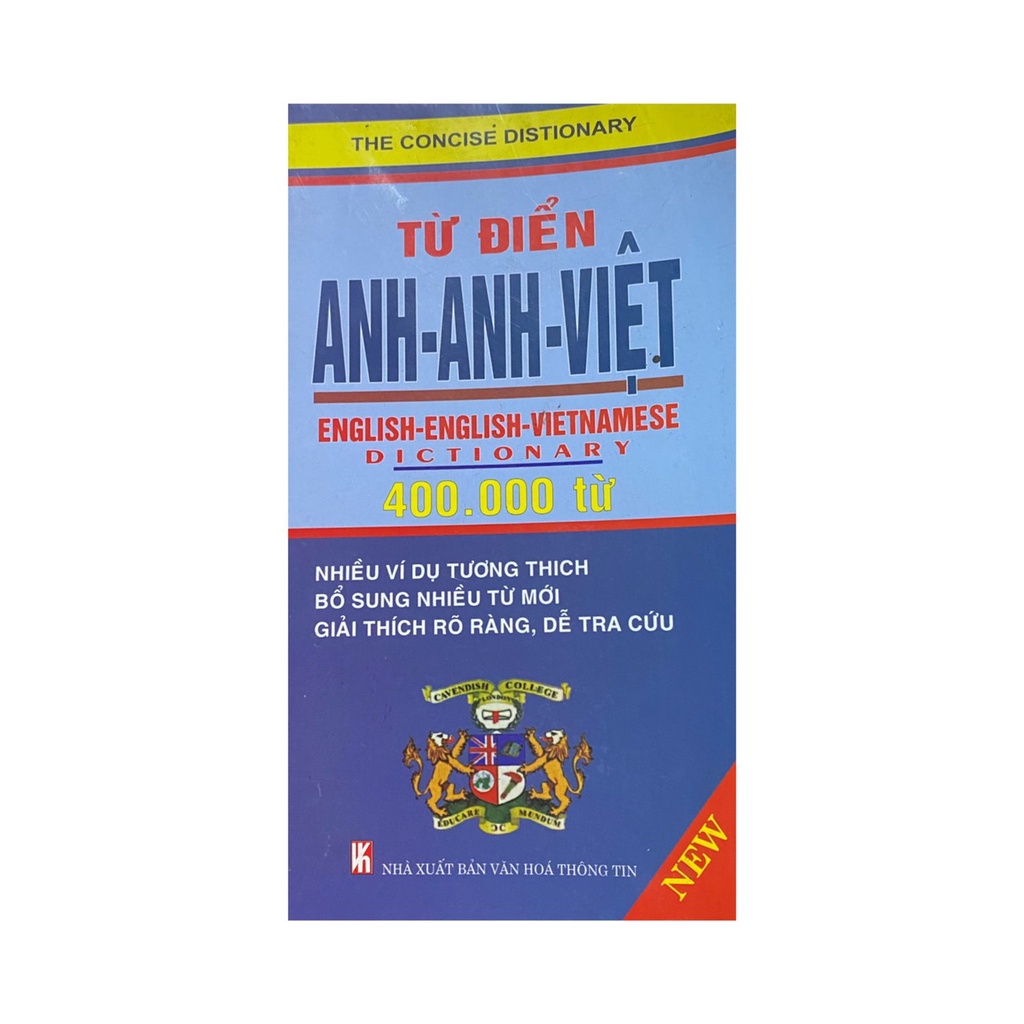 Sách - Từ điển Anh Anh Việt 400.000 từ