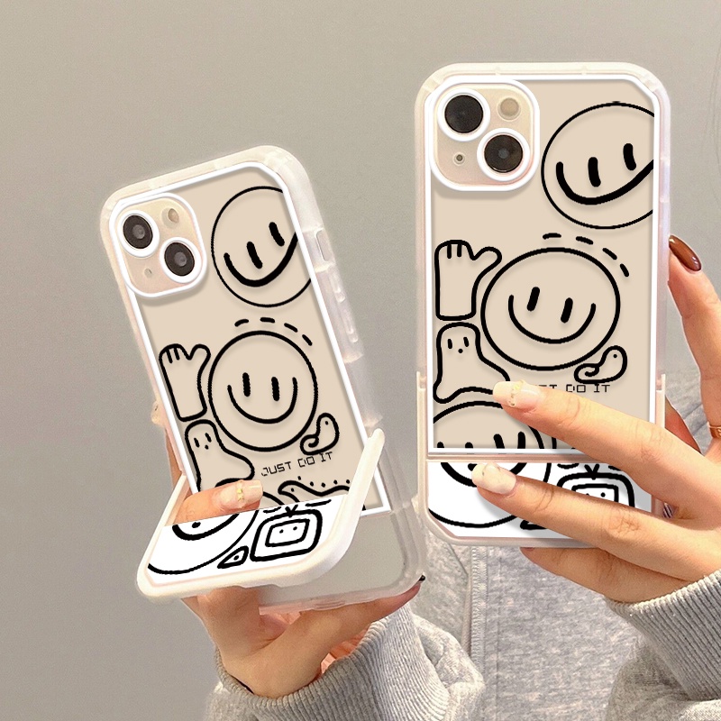 Ốp Điện Thoại TPU Chống Sốc In Hình Mặt Cười Dễ Thương Cho IPhone 13 12 11 Pro MAX X XR XS MAX 8 7 6S 6 Plus SE 2020