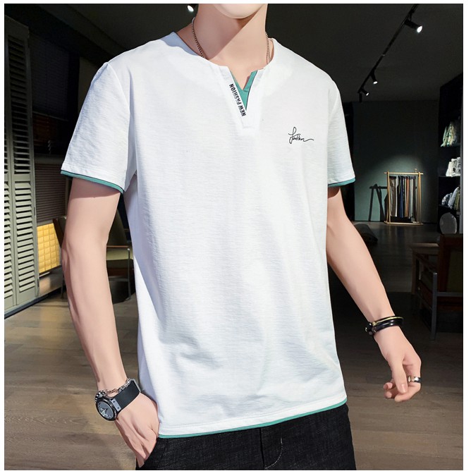 Áo Thun Nam Phối Chữ Ngực Nhiều Màu Nhiều Size Thời Trang 4YOUNG LV12 | BigBuy360 - bigbuy360.vn