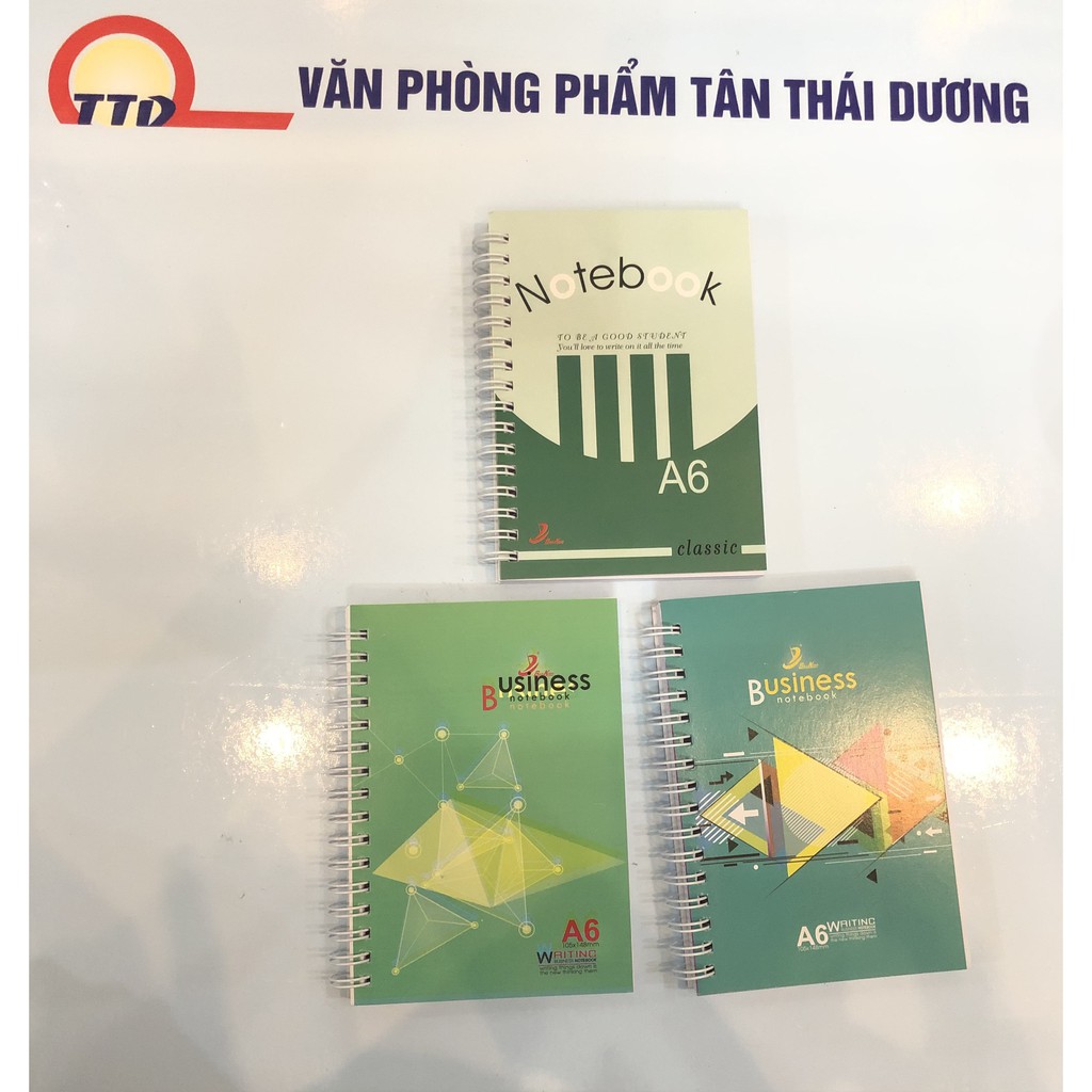 SỔ TAY LÒ XO 200 TRANG,các kích thước,