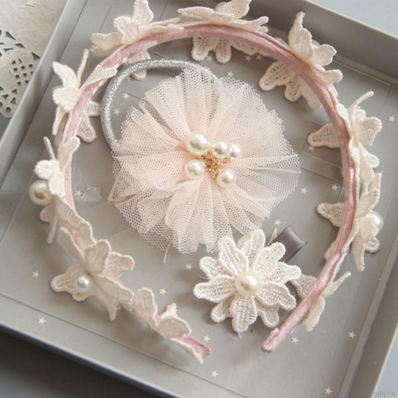 Bộ băng đô dây buộc tóc kẹp tóc xinh xắn cho bé gái