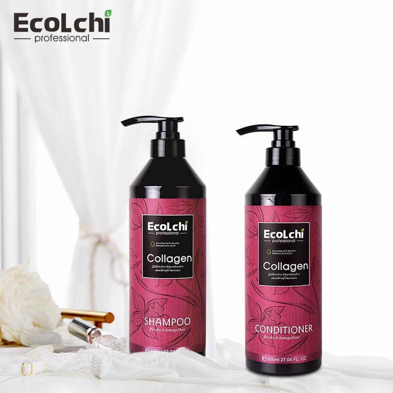 Dầu xả Ecolchi Collagen mềm mượt phục hồi chống rụng tóc 800ml