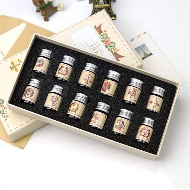 Mực 12 Cung Hoàng Đạo - Mực cho bút pha lê, Mực bút máy thư pháp, Mực bút máy học sinh