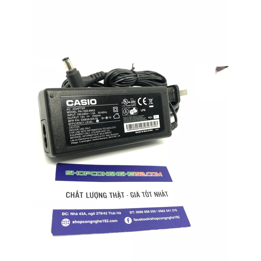 ADAPTOR ĐÀN ORGAN CASIO 12V 1500MA