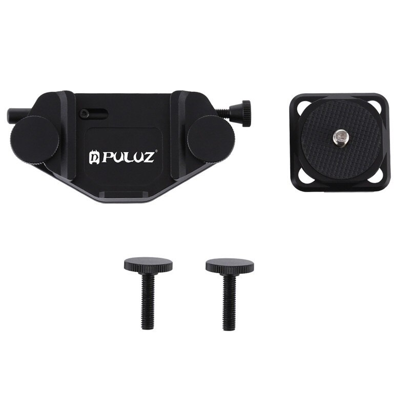 PULUZ Capture Camera Clip with 1/4 Screw CNC Aluminum Alloy Waist Buckle Quick Release Clip Plate for Gopro Hero 9 8 7 6 Canon Nikon Sony Fuji Pentax  Ricoh Leica Panasonic Hasselblad Olympus DSLR Manfrotto RC2 Tripod Heads