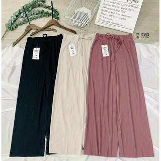 QUẦN SUÔNG ỐNG RỘNG THUN GÂN LẠNH SIÊU CO GIÃN