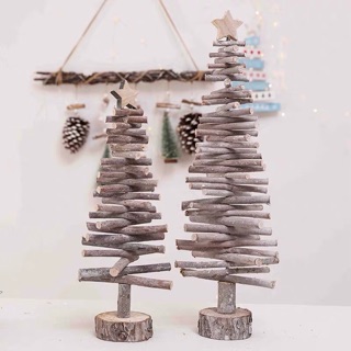 Cây thông noel gỗ trang trí (order)