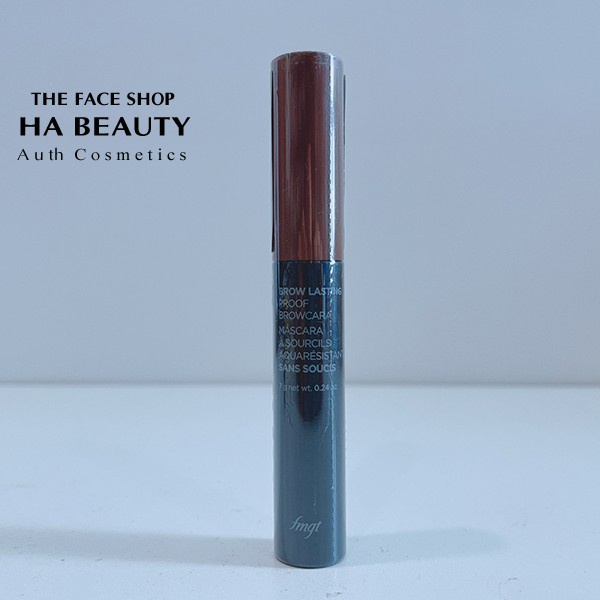 Mascara lông mày chống lem chống nước lâu trôi tông nâu trẻ trung The Face Shop Brow Lasting Proof Browcara Mascara 6.5g