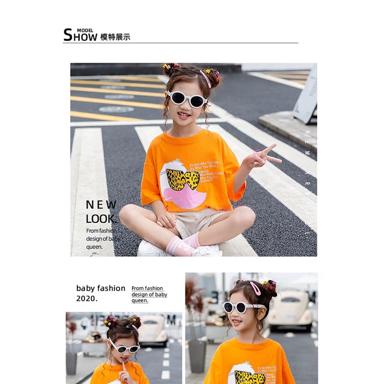 Áo Thun Mùa Hè Tay Ngắn Phong Cách Phương Tây Thời Trang Mới 2022 Dành Cho Bé Gái Trung Niên