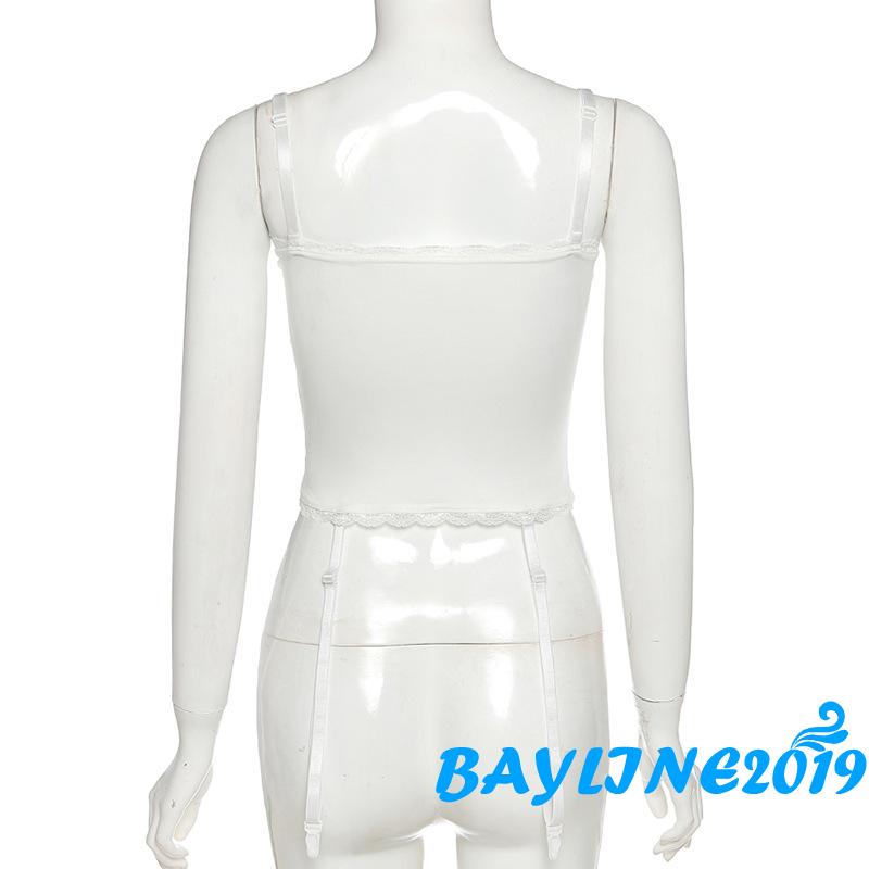 Áo Hai Dây Phối Ren Xuyên Thấu Thời Trang Nữ Quyến Rũ