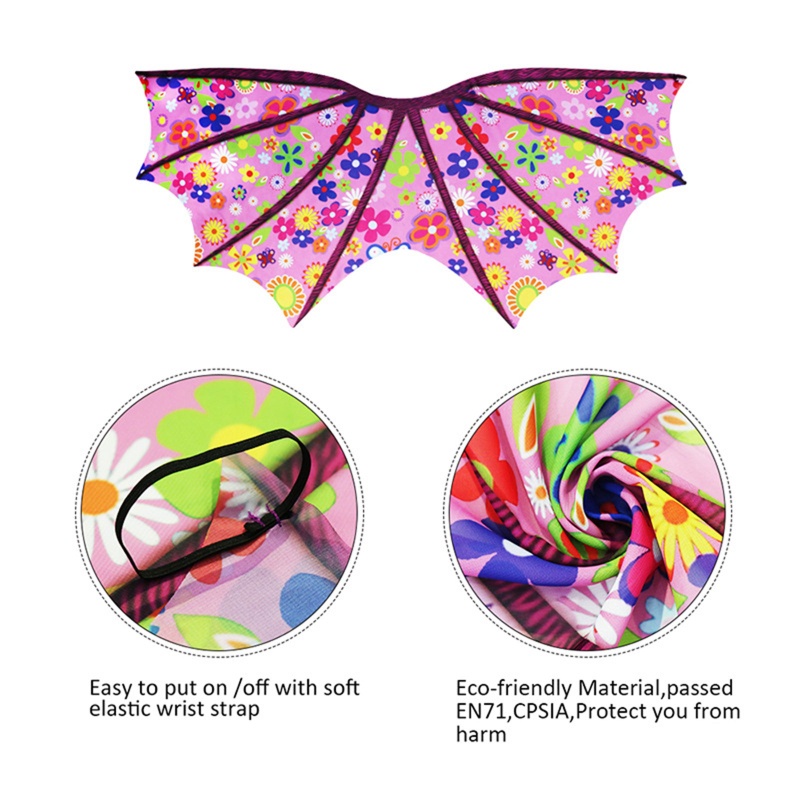 Cánh Khủng Long WMMB Kèm Dây Đeo Đàn Hồi Độc Đáo Trang Trí Halloween