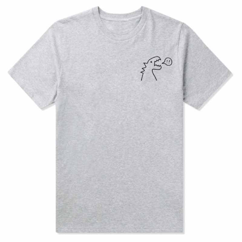 Xiangbao Áo Thun In Hình Khủng Long Dễ Thương Vui Nhộn Cho Nữ Tuổi Teen Girl