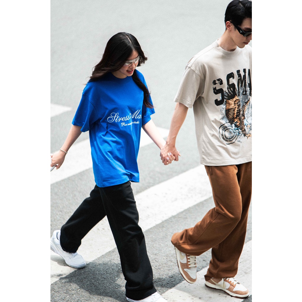 Áo thun STRESSMAMA 365 SEASONAL T-SHIRT - CLASSIC BLUE