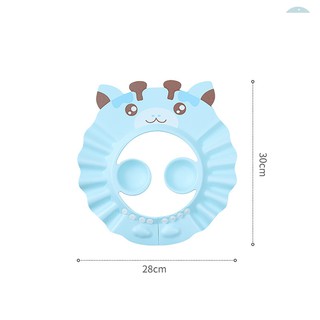 Mũ gội đầu chắn nước bảo vệ tai cho bé 0 - 6 tuổi, có thể điều chỉnh vòng đầu